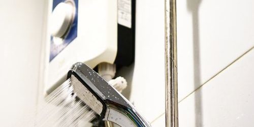 hot water from shower